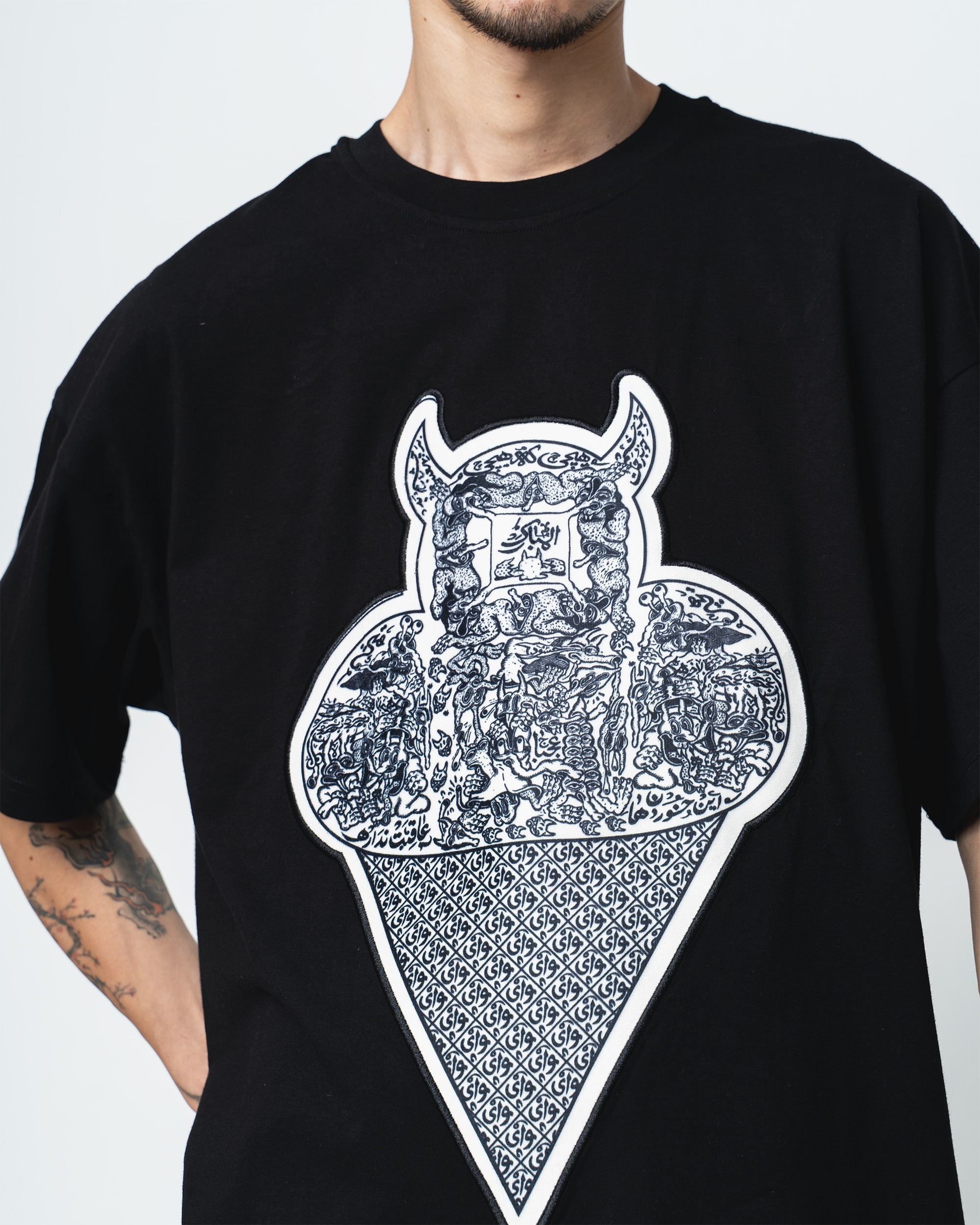 The "Meltdown" Tee: The Art of the Mistake (black) - Image 4